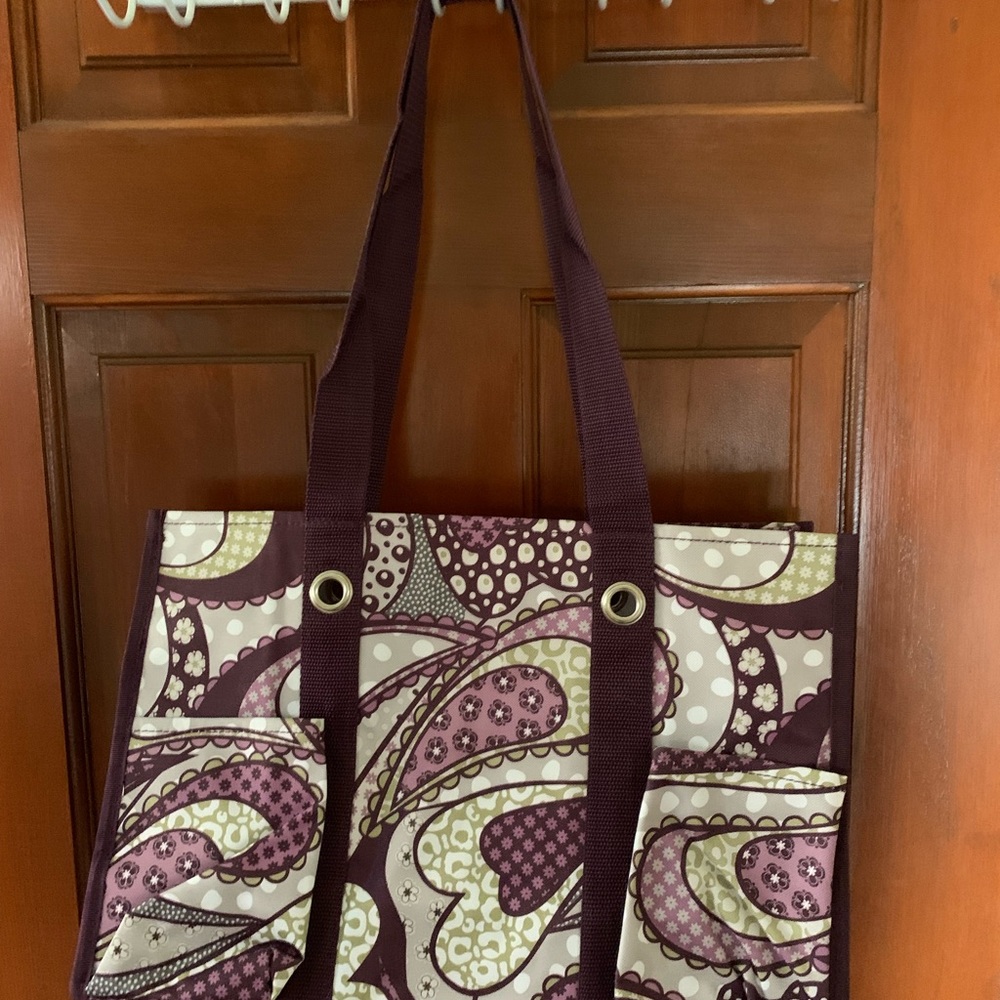 New Thirty-One Patchwork Paisley Organizing Utility Tote